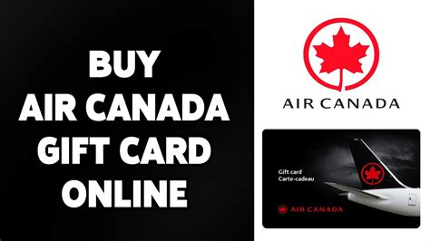 air canada gift cards online.